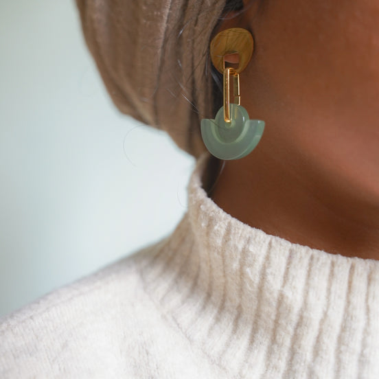 Celadon Dangle Earrings