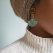 Celadon Dangle Earrings