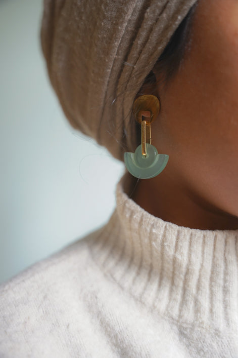 Celadon Dangle Earrings