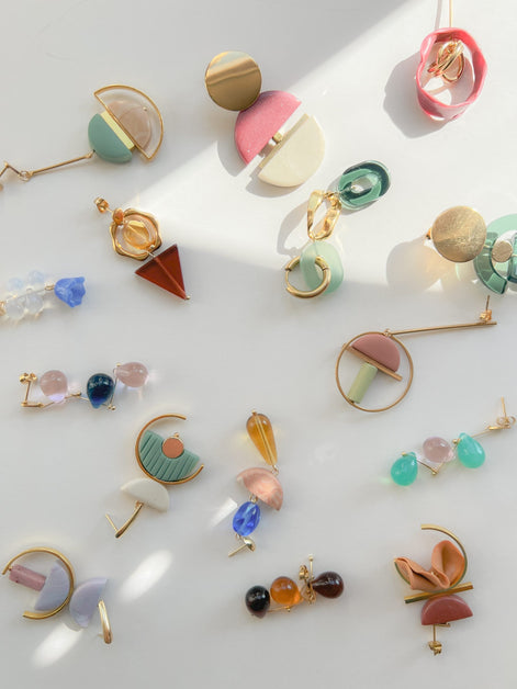 Whimsical Green Earrings