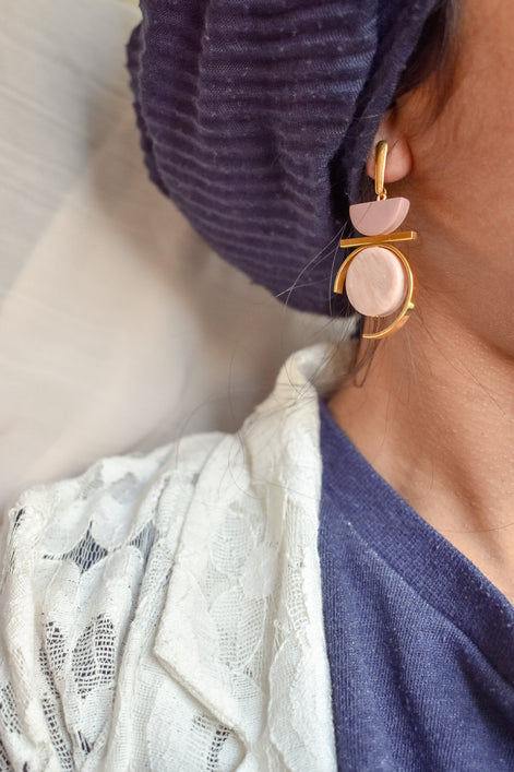 Marbled Lilac Earrings