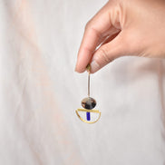 Dangling Geometric Tortoise Earrings