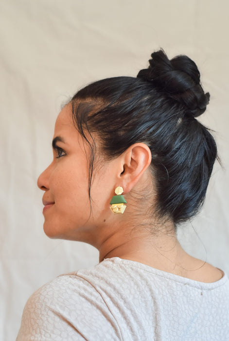 Hexagon Textured Studs