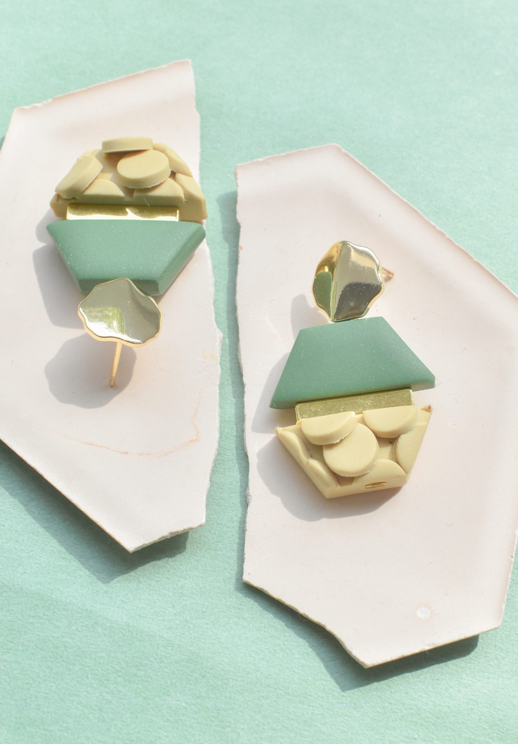 Hexagon Textured Studs