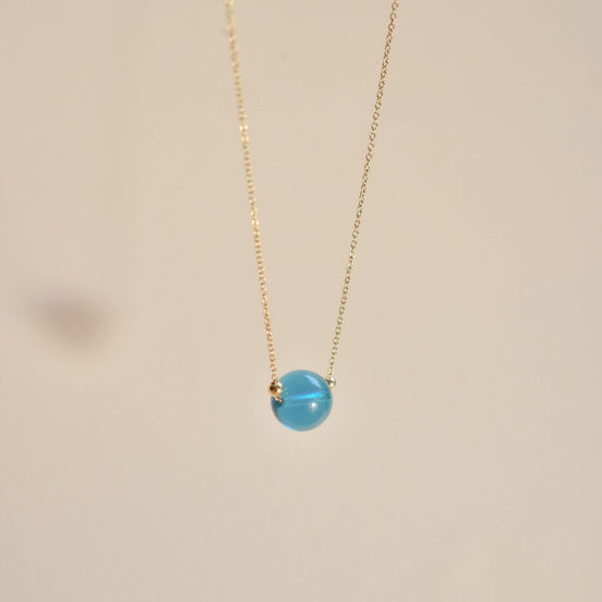 Blue Bauble Necklace