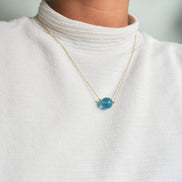 Blue Bauble Necklace