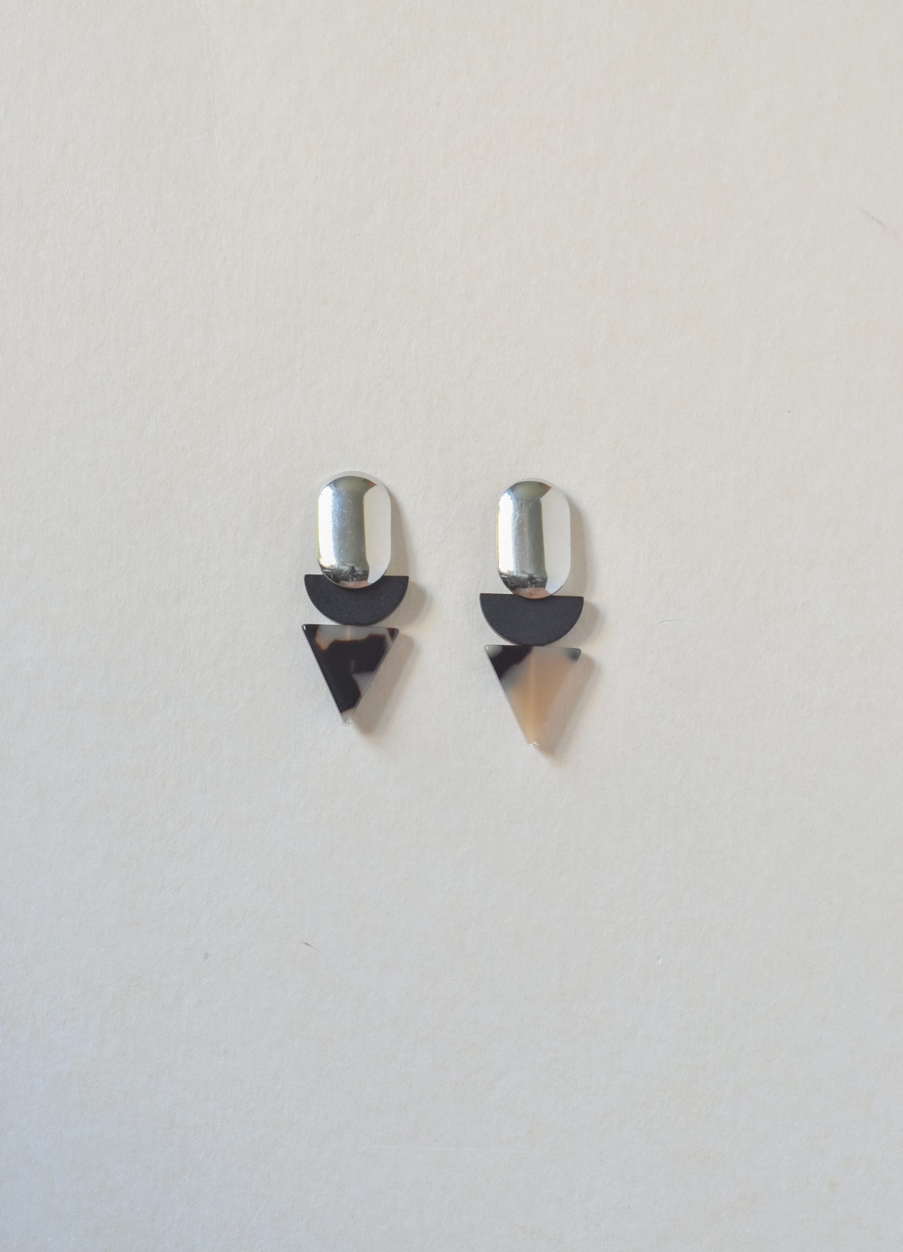 Triangle Tortoise Studs