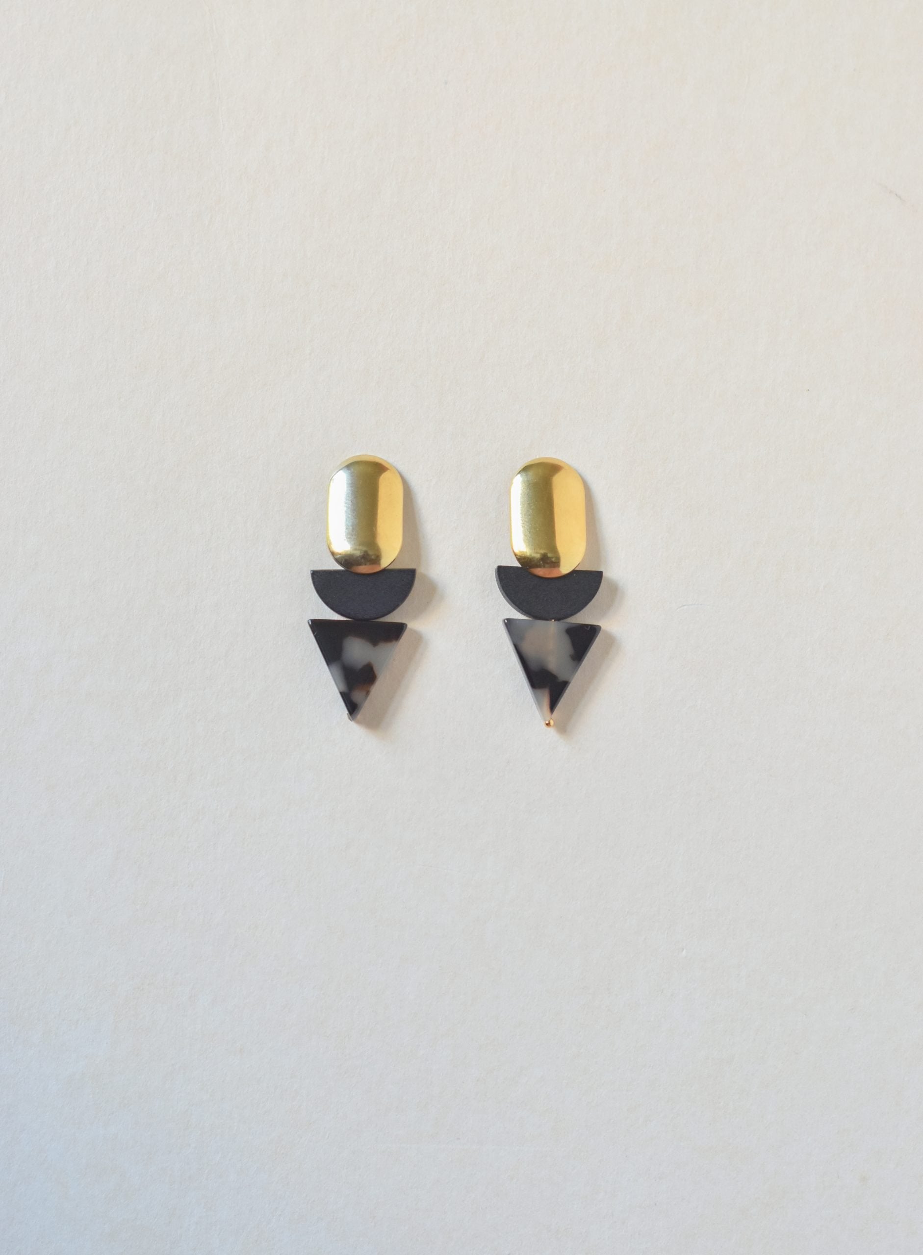 Triangle Tortoise Studs