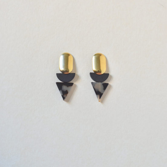 Triangle Tortoise Studs