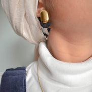 Triangle Tortoise Studs