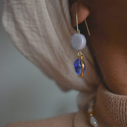 Sterling Silver Blue Drops