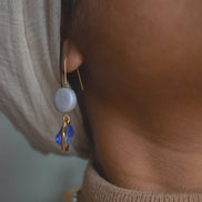 Sterling Silver Blue Drops