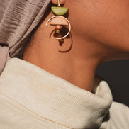 Asymmetrical Pine dangles