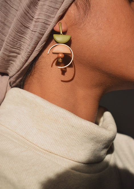 Asymmetrical Pine dangles